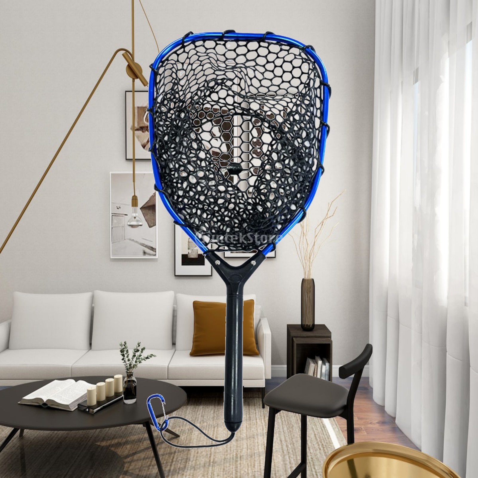 Fish Net Handle - Fishing Net Silicone Mesh Lightweight Landing