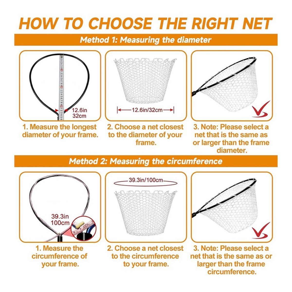 Fish Net Handle - salego 2Pcs Rubber Fishing Net Replacement
