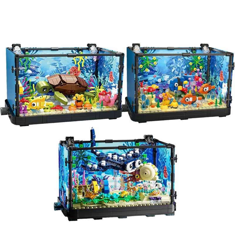 Aquarium Fishing - Fish Tank Building Block Set with