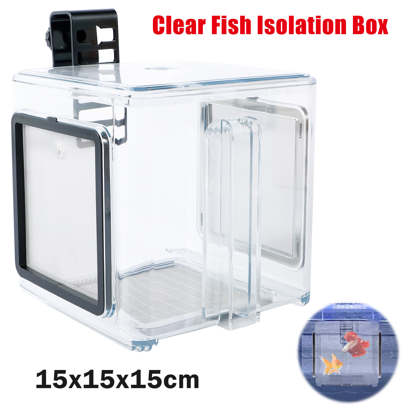 Aquarium Breeder Box Fish Bree - Aquarium Fish Jar ulasan dan harga