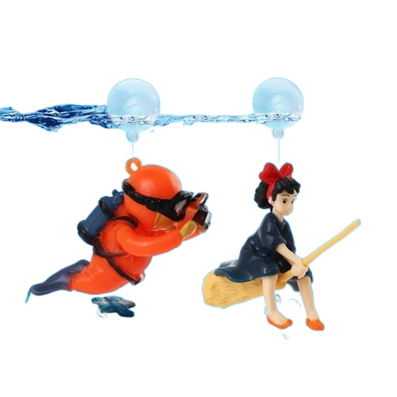Fish Tank Diver Ornaments Land - Aquarium Fish Games ulasan dan harga