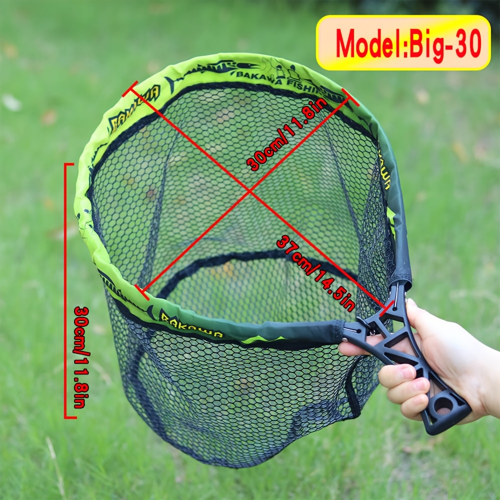 BAKAWA Folding Fishing Net Sho - Fish Net Handle ulasan dan harga