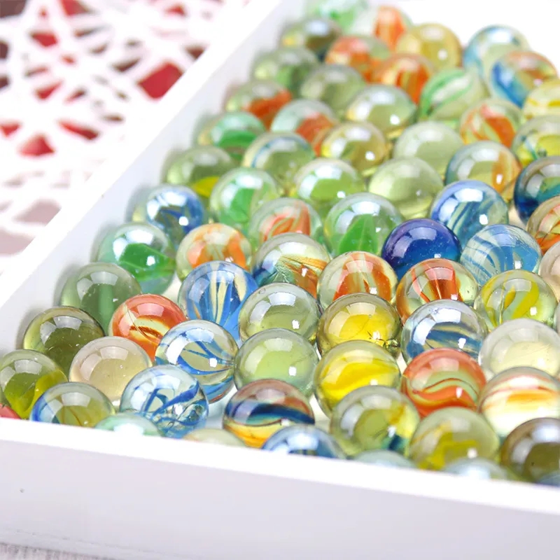 10/50PCS 25/14mm Colorful Glas - Aquarium Fish Games ulasan dan harga