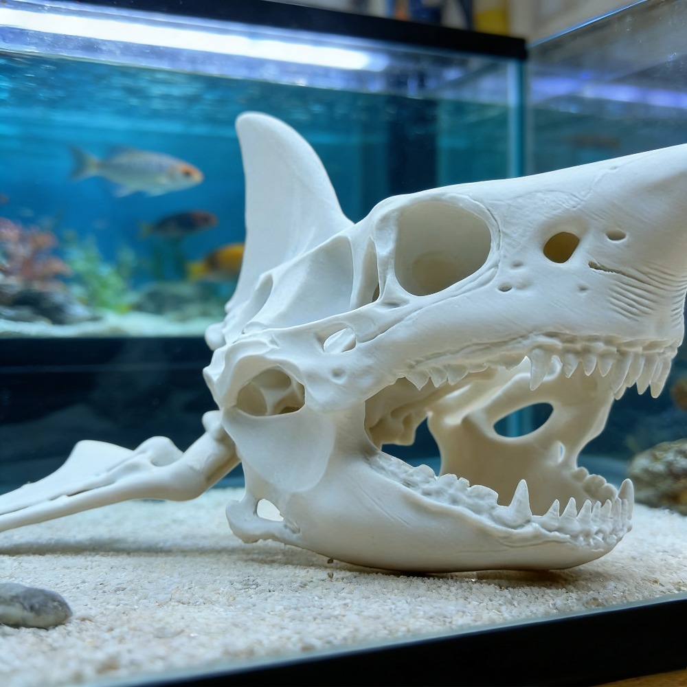 3D Printing Shark Skull Skelet - Aquarium Fish Games ulasan dan harga