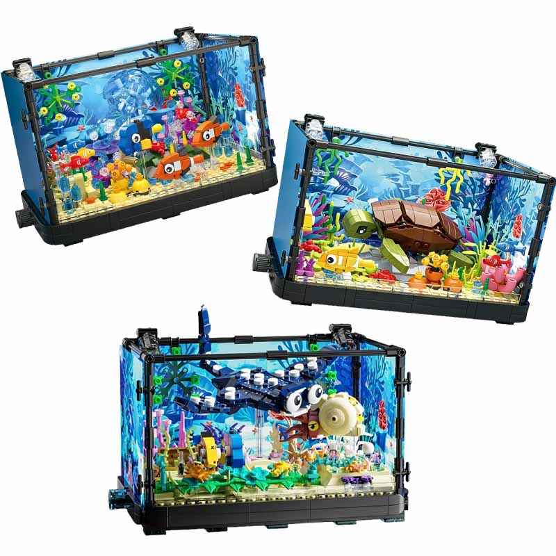 Fish Tank Building Block Set w - Aquarium Fish Games ulasan dan harga