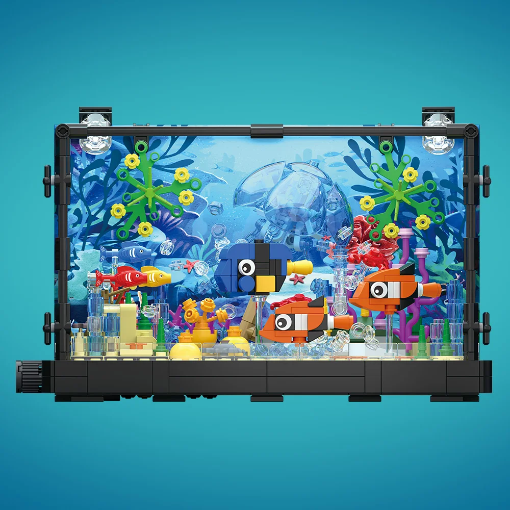 Fish Tank Building Block Set w - Aquarium Fish Games ulasan dan harga