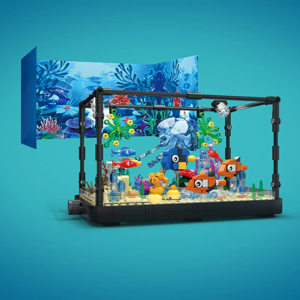 Fish Tank Building Block Set w - Aquarium Fish Games ulasan dan harga