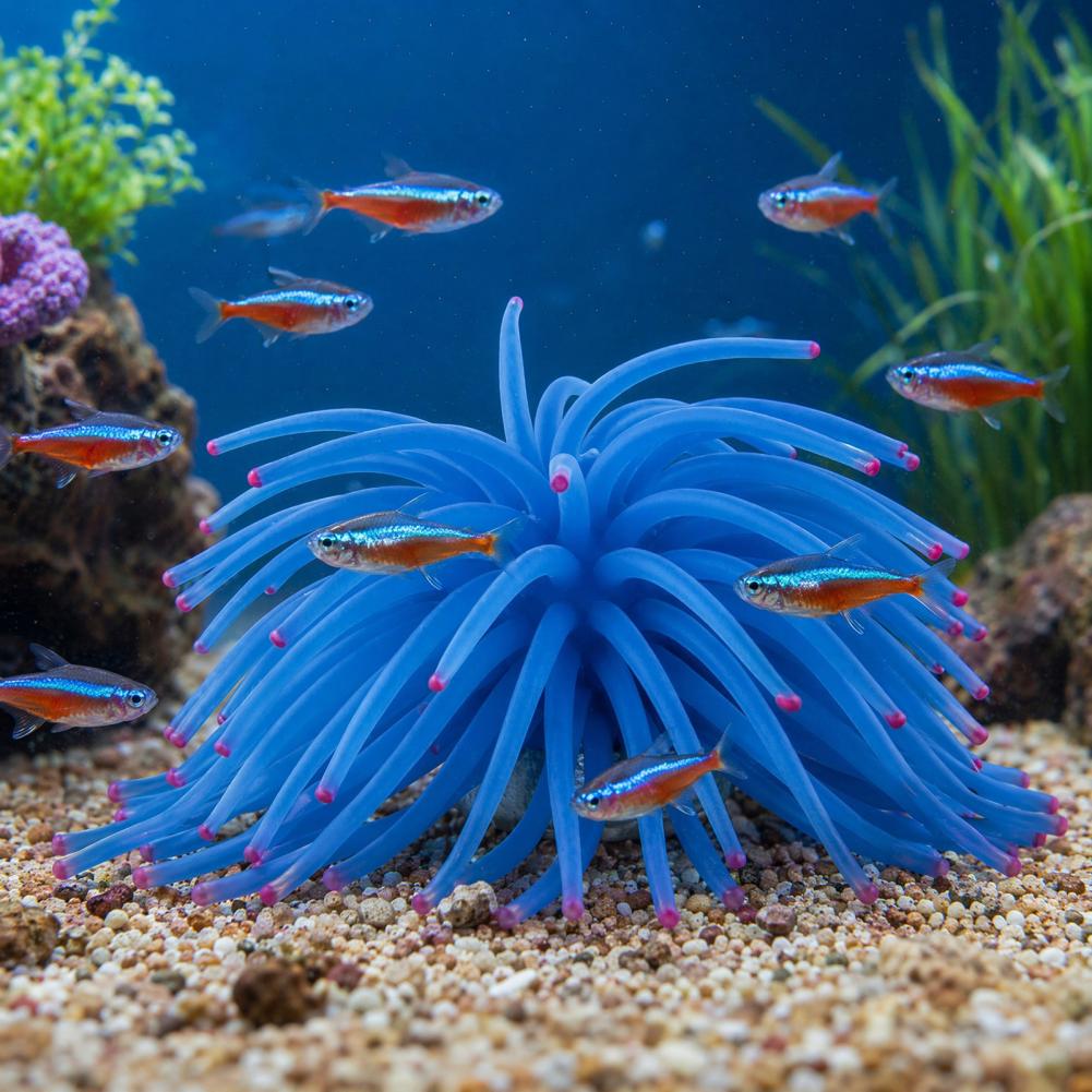 Fish Tank Ornament Silicone Se - Aquarium Fish Accessories ulasan dan harga