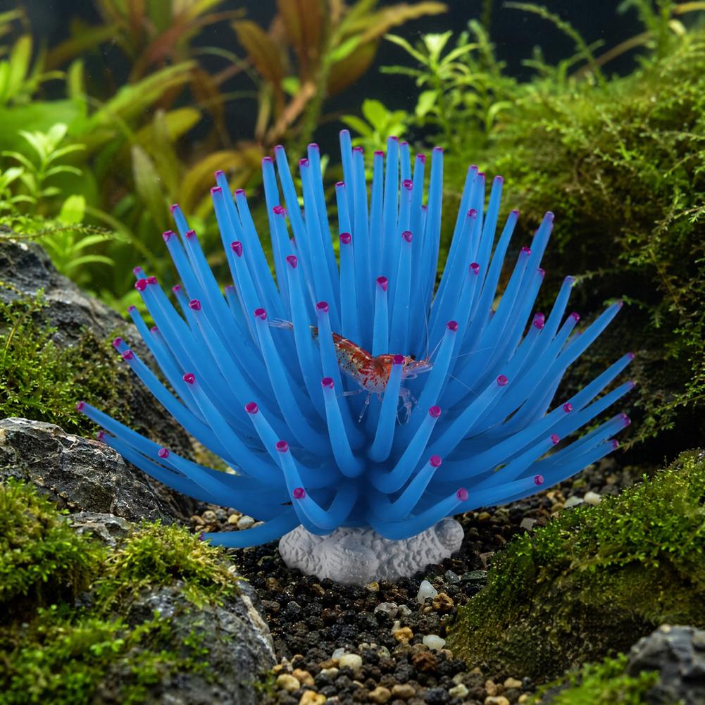 Fish Tank Ornament Silicone Se - Aquarium Fish Accessories ulasan dan harga