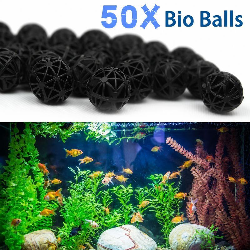 50Pcs 16mm Aquarium Bio Filter - Aquarium Fish Accessories ulasan dan harga