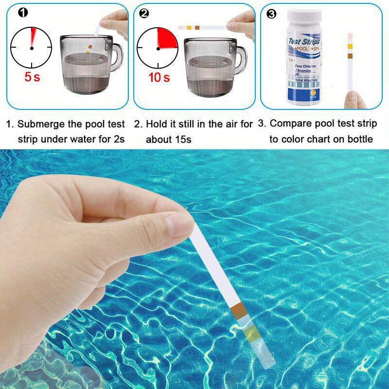 Chlorine PH Test Strips SPA Sw - Aquarium Fishing ulasan dan harga
