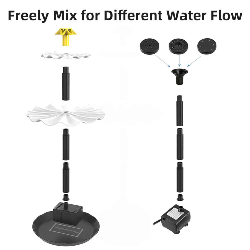 Solar Fountain Pump for Bird B - Aquarium Fish Accessories ulasan dan harga