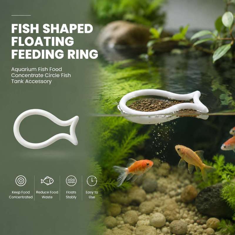 Fish Shaped Floating Feeding R - Aquarium Fish Food ulasan dan harga