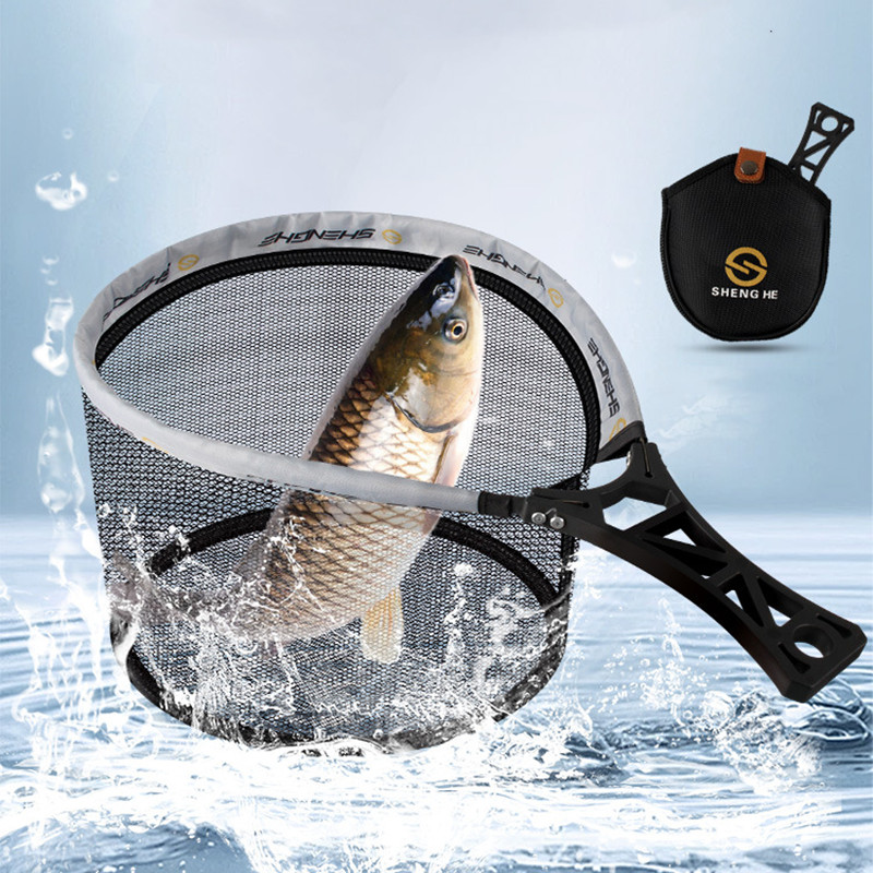 Portable ABS Handle Fly Fishin - Fish Net Handle ulasan dan harga