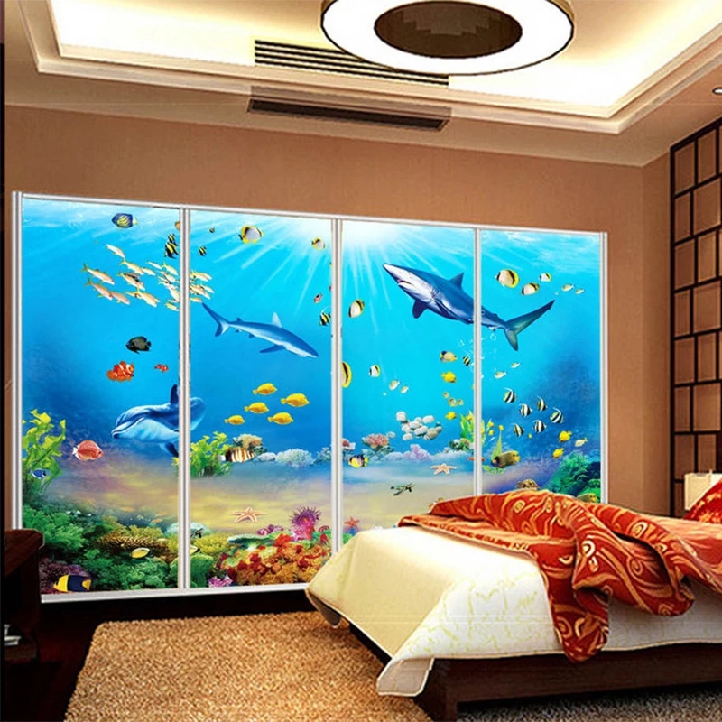 Customized Wallpaper HD Underw - Aquarium Fish Restaurant ulasan dan harga