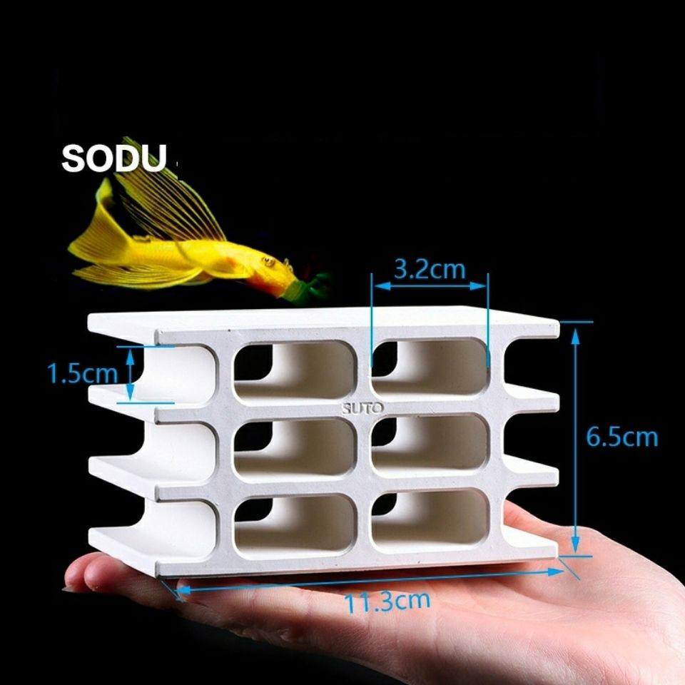 White Ceramics Tank Aquarium F - Aquarium Fish Pot ulasan dan harga