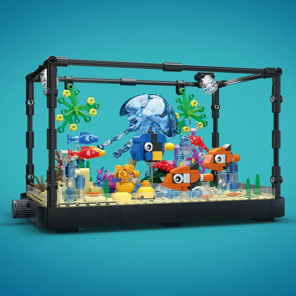 Fish Tank Building Block Set w - Aquarium Fishing ulasan dan harga