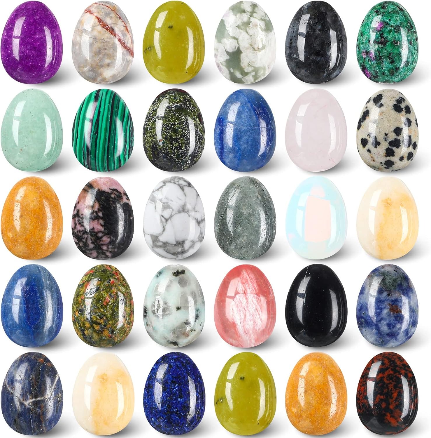 8  pcs natural crystal beads,  - Aquarium Fish Pot ulasan dan harga