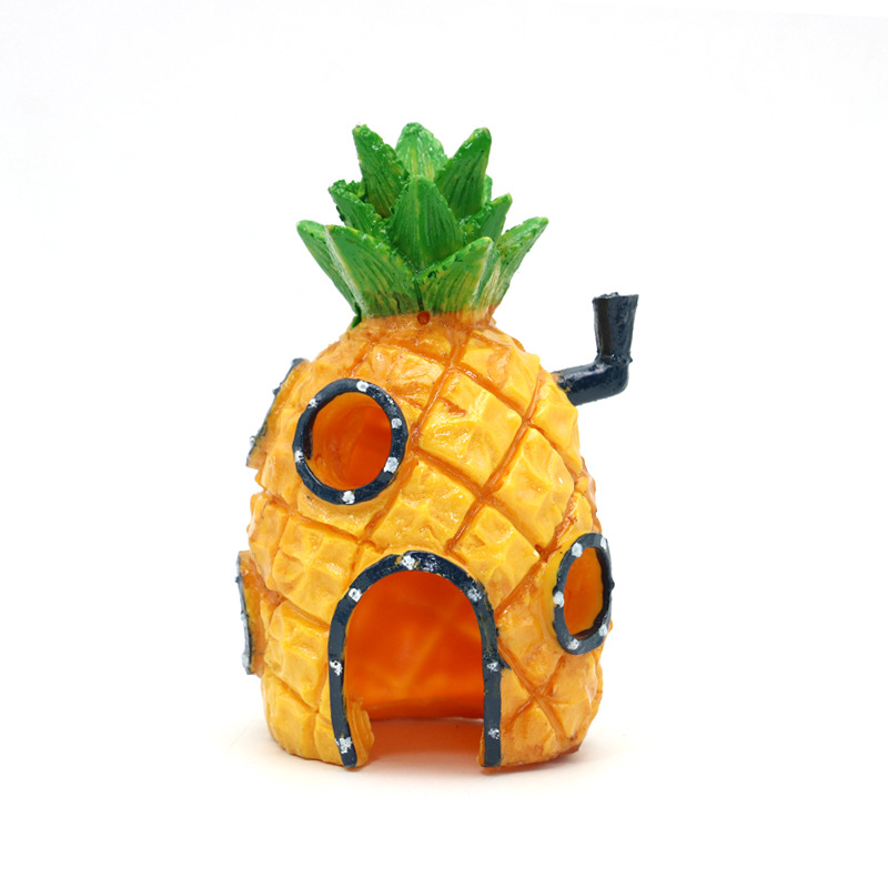 Fish Tank Decoration Pineapple - Aquarium Fish Restaurant ulasan dan harga