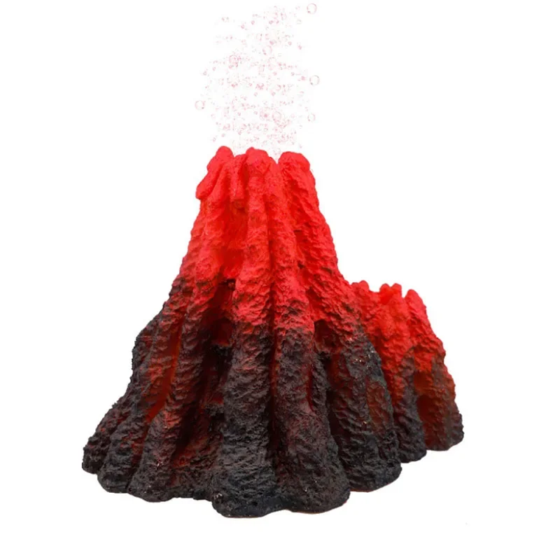 New Volcano Shape Aquarium Dec - Aquarium Fish Games ulasan dan harga