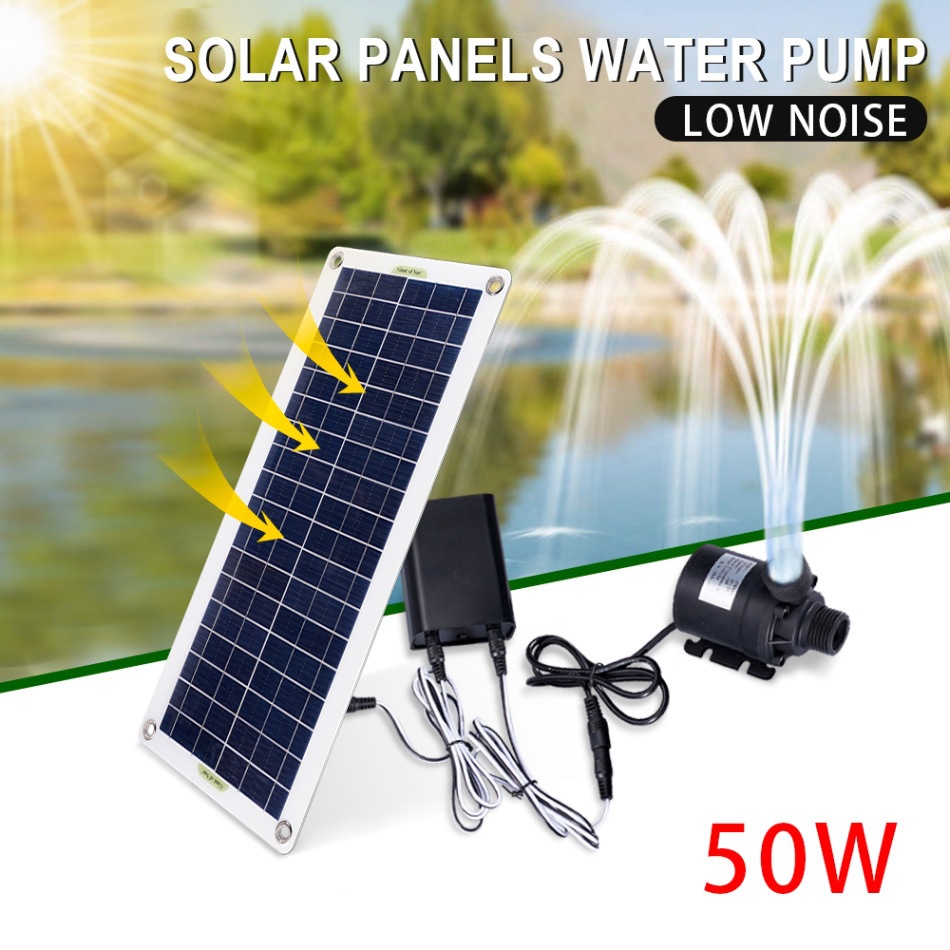50W Solar Power Water Pump Set - Aquarium Fish Accessories ulasan dan harga