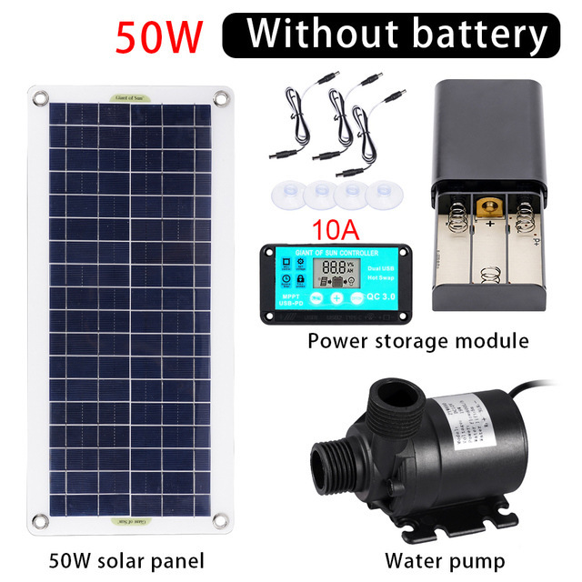 50W Solar Power Water Pump Set - Aquarium Fish Accessories ulasan dan harga