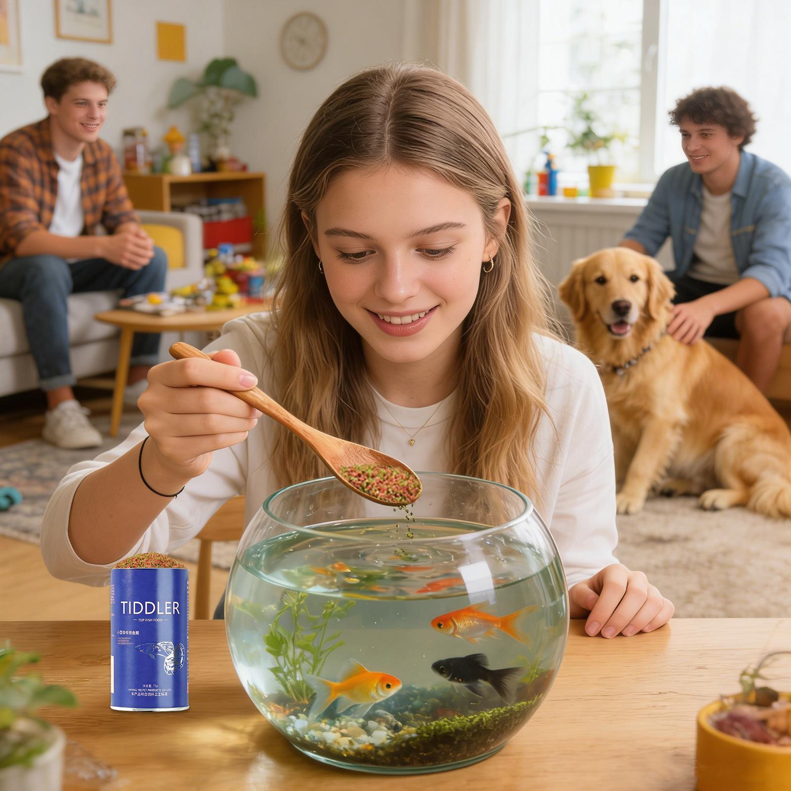Fish Food Aquarium Feed Small  - Aquarium Fish Restaurant ulasan dan harga