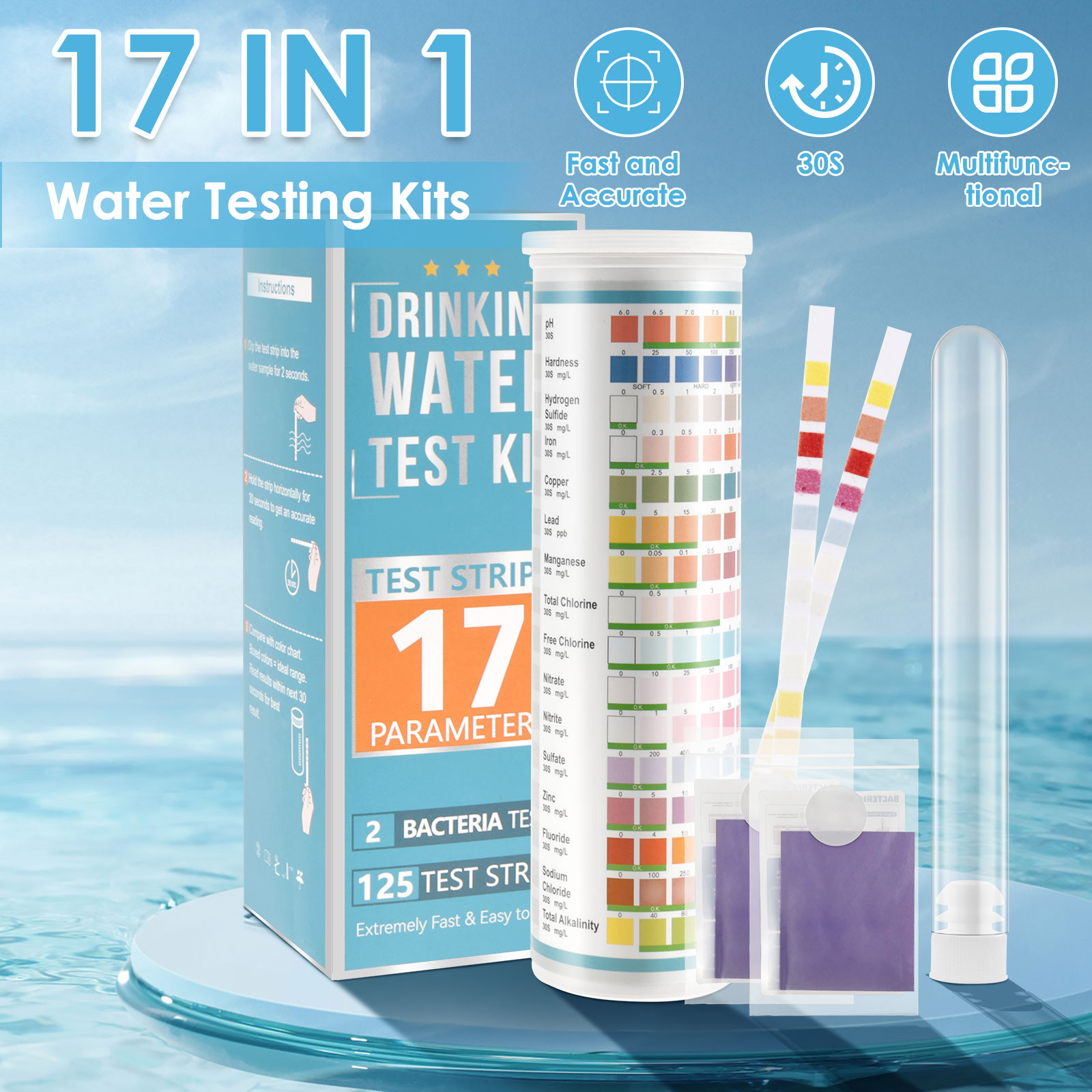 5-17 in 1 Aquarium Test Strips - Aquarium Fishing ulasan dan harga