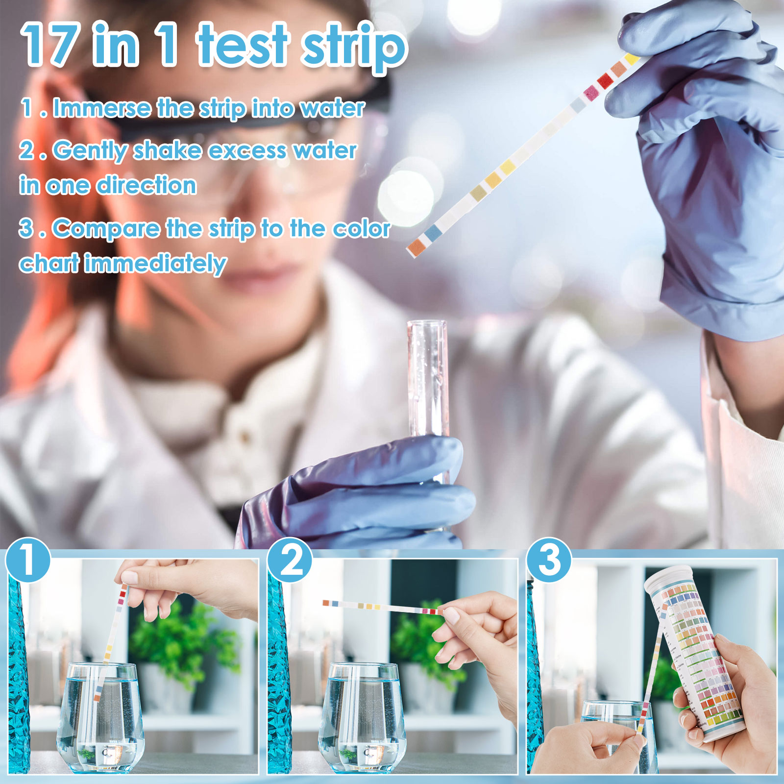 5-17 in 1 Aquarium Test Strips - Aquarium Fishing ulasan dan harga