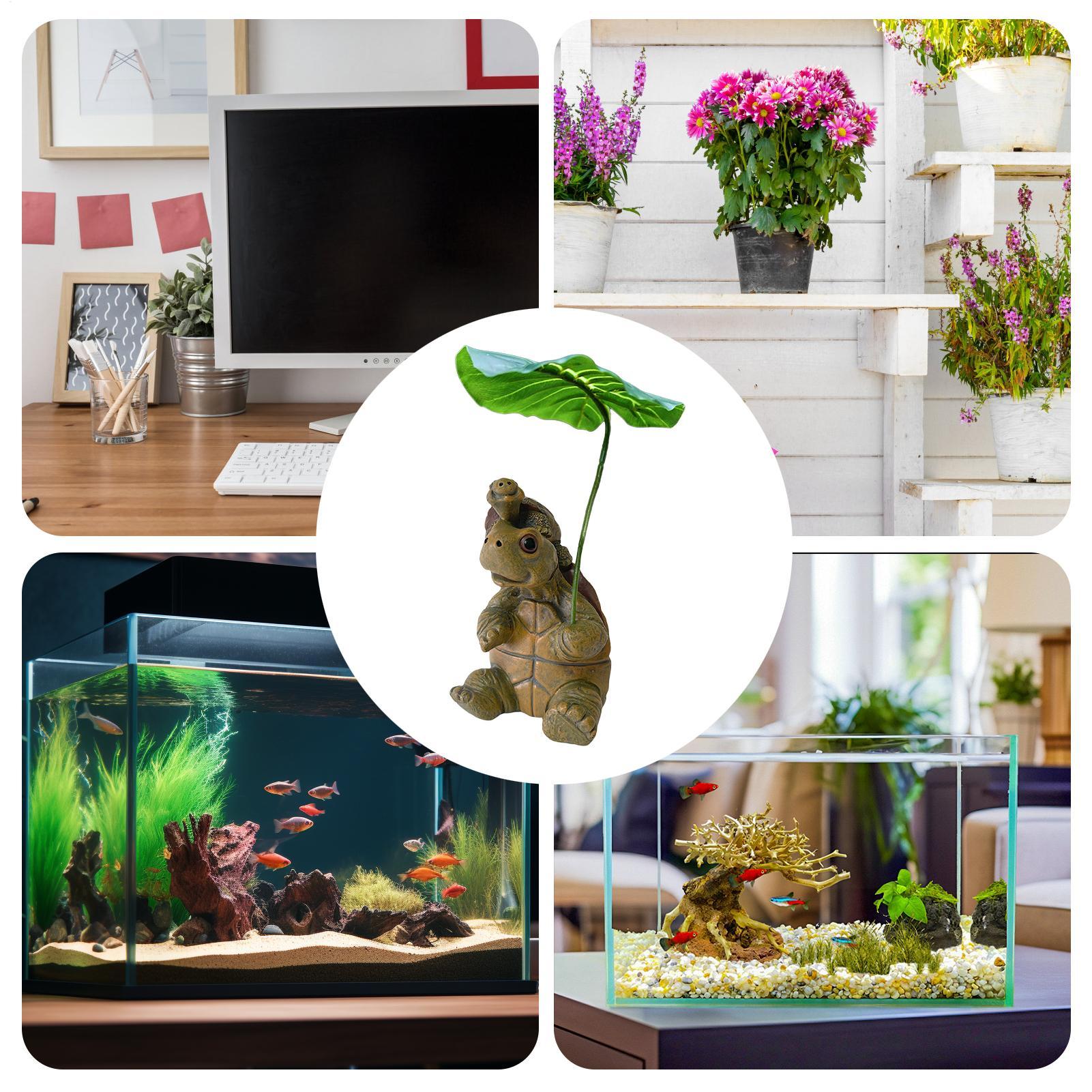 Turtle Figurine Fish Tank Deco - Aquarium Fish Pot ulasan dan harga