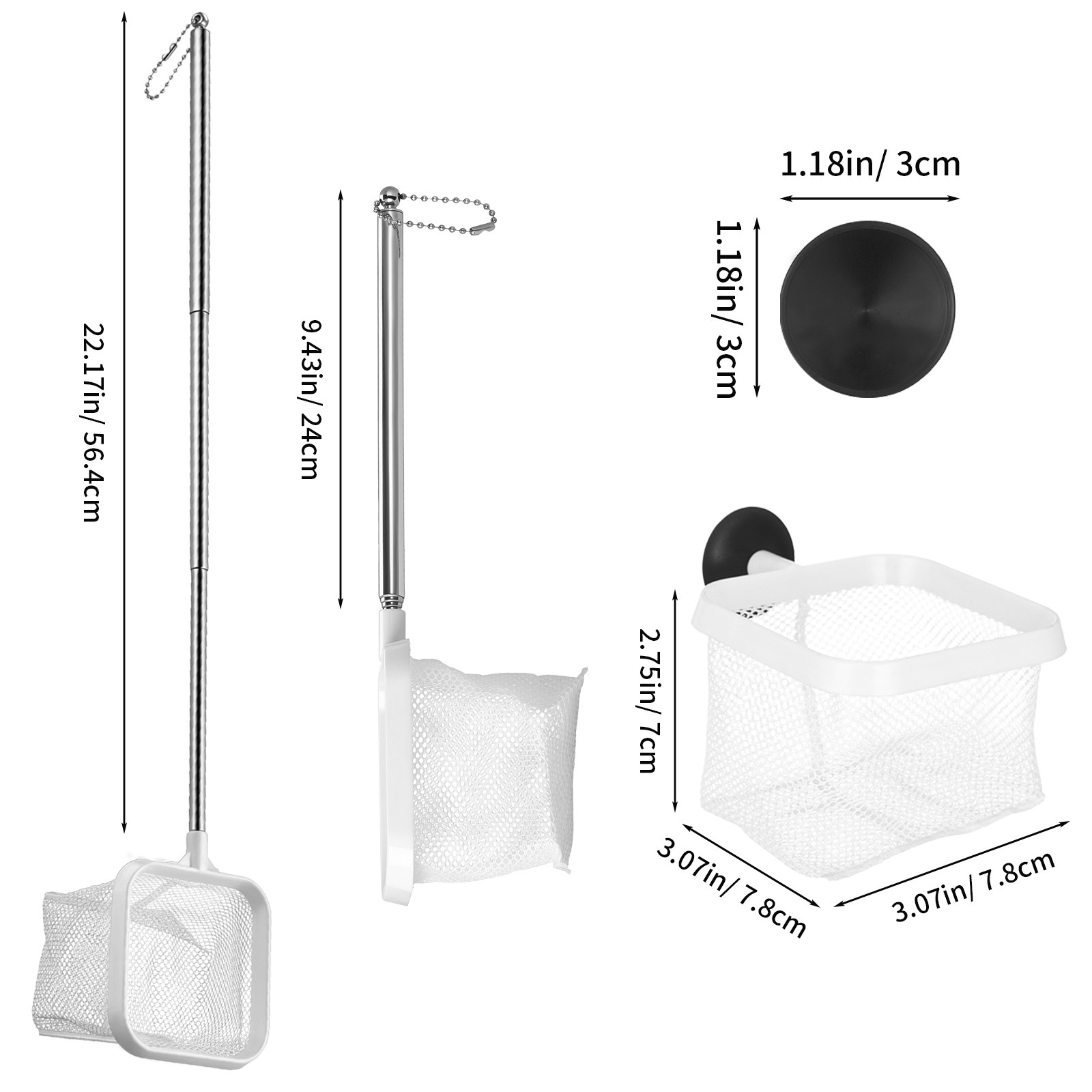 Lightweight Telescopic Fishing - Fish Net Handle ulasan dan harga